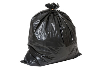 black garbage bag