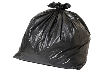 black garbage bag