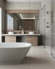 modern bathroom interior