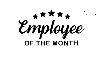 Employee of the month Text Animation. Suitable for recognizing outstanding employee achievements in business contexts.