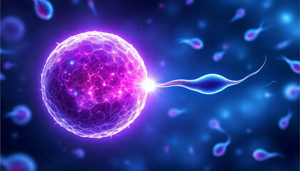 sperm cells hormone fertility illustration background