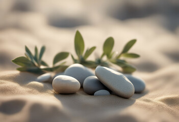 botanical serene sage pebble harmony rocks sand natural background twig nature herb organic rustic zen meditation mindfulness peaceful serenity calmness minimalist simplicity template design element