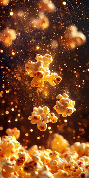 Buttery Golden Popcorn: A Cinematic Snack Explosion of Crispy Kernels, Airy Texture, and Savory Flavor for Fun Movie Nights with Friends, Indulgent Party Treats, and Tasty Snack Time Enjoyment