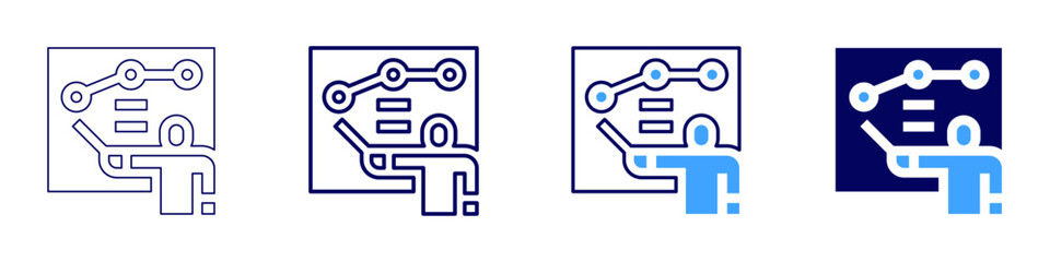 Event hashtag icon in 4 different styles. Thin Line, Line, Bold Line, Duotone. Duotone style. Editable stroke