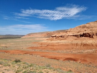 beautiful landscape of the desert 