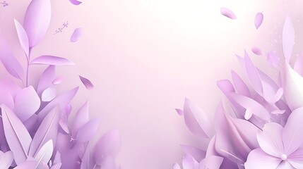 Lavender Floral Design Botanical Background
