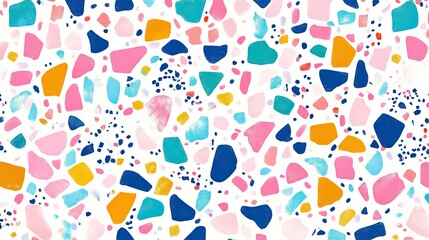 Abstract colorful terrazzo pattern background.