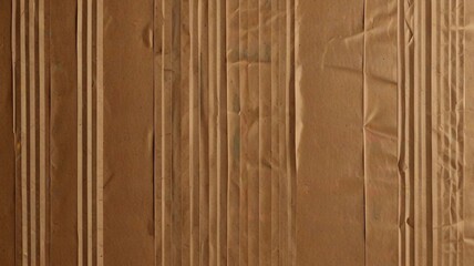 Abstract brown recycled paper background. Old Kraft paper texture box craft stripes pattern. top view.