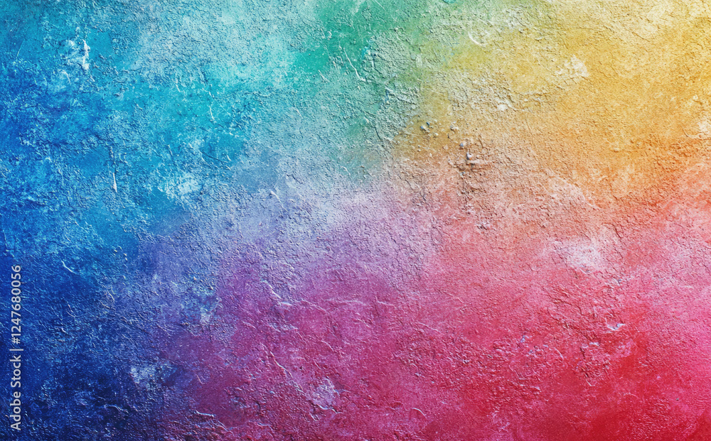 Poster colorful glitter background with gradient sparkles and bokeh effect