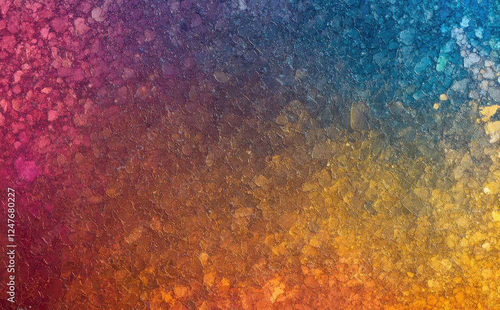 Poster colorful glitter background with gradient sparkles and bokeh effect