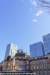 Fototapeta premium 日本の風景｜東京駅の駅舎の風景