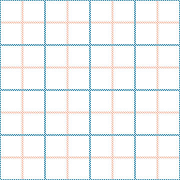 Seamless tattersall pattern, tartan check plaid graphic for other modern spring and summer fabric prints. Simple classic textured design.