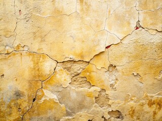 Vintage cracked stone surface, polished grunge concrete; abstract loft design in cream.