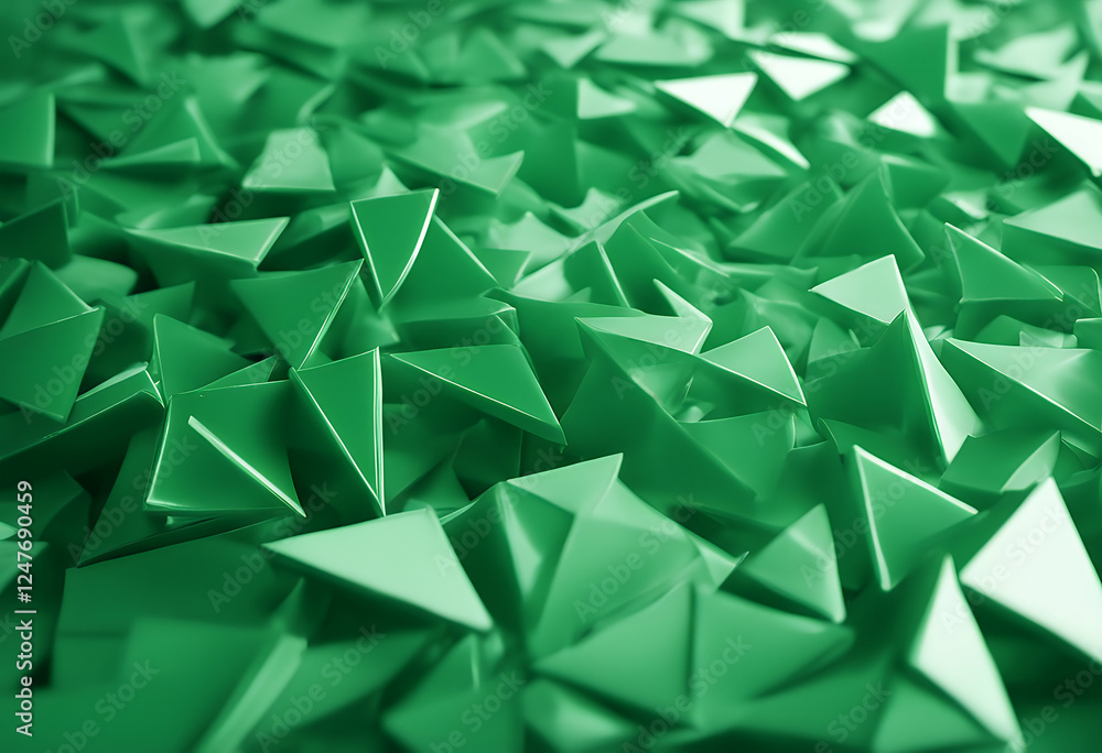 Aufkleber abstract green triangle modern background classic trendy texture pattern wall space textured surface