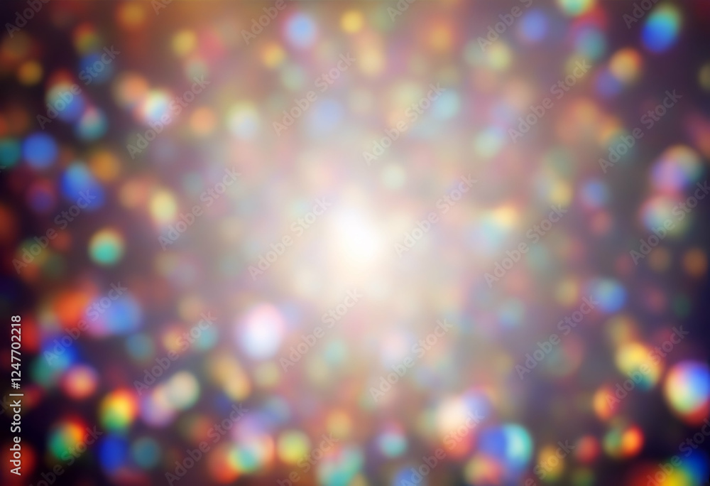 Aufkleber effect light transparent rainbow background blurred abstract overlay lens flare colourful aethereal 