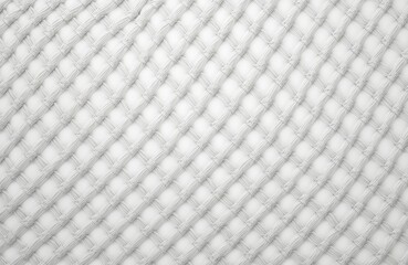Fototapeta premium Woven white rope net pattern shows geometric design. Abstract background texture. Suitable for home decor, fashion product design inspiration. Neutral backdrop. Simple design used for many purposes.