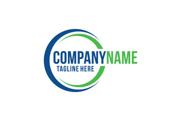 Abstract Swossh Logo Template