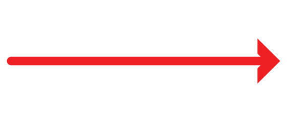 Obraz premium long arrow vector icon. double side left and right straight Horizontal long arrow icon. flat style long arrow vector illustration.