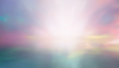 Obraz premium 무지개빛이 부드럽게 흘러가는 꿈 같은 배경, 희망과 즐거움을 상징하는 이미지