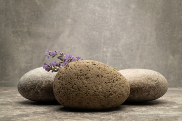 textured stones for podium background