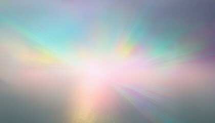 Fototapeta premium 무지개빛이 부드럽게 흘러가는 꿈 같은 배경, 희망과 즐거움을 상징하는 이미지