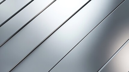 Fototapeta premium Abstract diagonal metallic silver lines background texture.