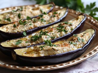 Delicious Stuffed Eggplant: A Healthy and Flavorful Mediterranean Dish