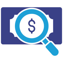 Obraz premium Search Money Icon
