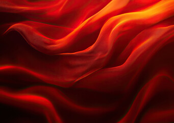 Obraz premium Fiery Abstract Light Waves on Dark Background