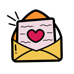 Envelope Message Love Letter Paper Minimalist Design used for decoration card, Element design, Poster Background