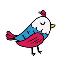 Bird and hearts design of love passion romantic valentines day wedding decoration and marriage theme Vector illustration