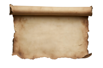 巻き上げられたエッジと古びた質感のヴィンテージ風紙 | Vintage Styled Paper with Rolled Edges and Aged Texture