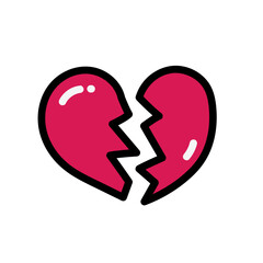 Love Heart Romantic that must be heartbroken by lovers on Valentine's Day This element can be used for decoration card, Element design, Poster Background