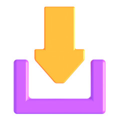 download yellow 3d icon illustration