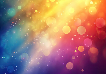 Vibrant Multicolor Bokeh Effect with Soft Glow