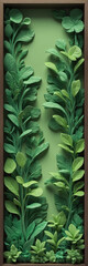 Charming Plasticine Clay Wall Gypsum Art Featuring Lush Green Trees Vibrant Plants and Forest Scene to Bring Nature Indoors