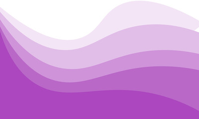 Purple business wave banner on white background, flat purple gradation. wavy background. trendy