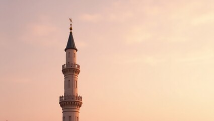 Obraz premium Minaret closeup - architectural aspiration - religious observance,travel blog