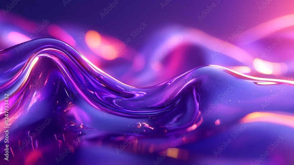 Poster vibrant abstract background in shades of purple and pink with soft gradients and fluid patterns crea