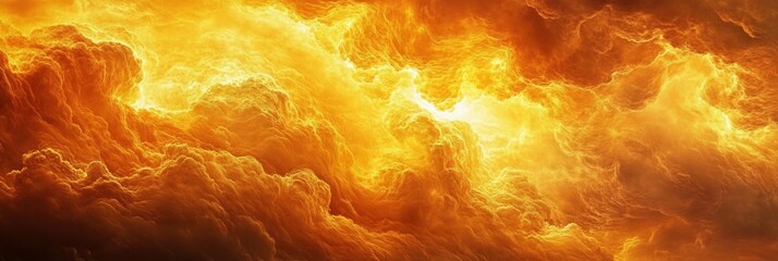 Fiery Sky, Abstract Inferno, Background Texture