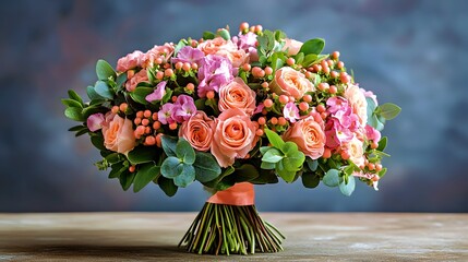 bouquet of flowers in vase