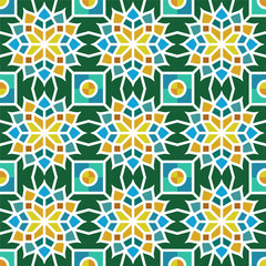 Elegant Islamic geometric pattern, ideal for web backgrounds and festive decorations.