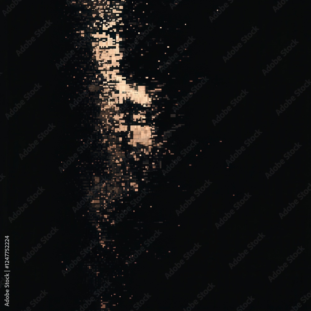 Poster abstract design with soft colors and gradual light transition