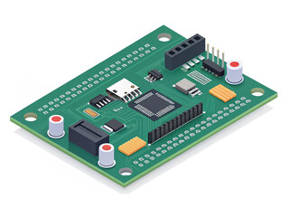Obraz premium printed circuit board