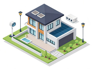 isometric view of a house