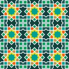 Abstract Islamic Motifs Pattern. An Islamic Background Elegance in Design