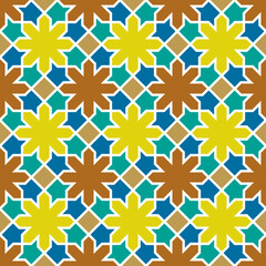 Abstract Islamic Motifs Pattern. An Islamic Background Elegance in Design