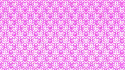 青海波　ピンク　水　波　和柄　テキスタイル