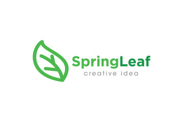 Creative Leaf Concept Logo Design Template