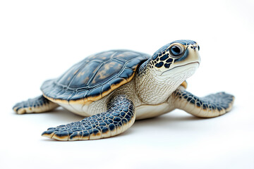 Obraz premium Majestic sea turtle showcasing intricate shell patterns for Wildlife Day